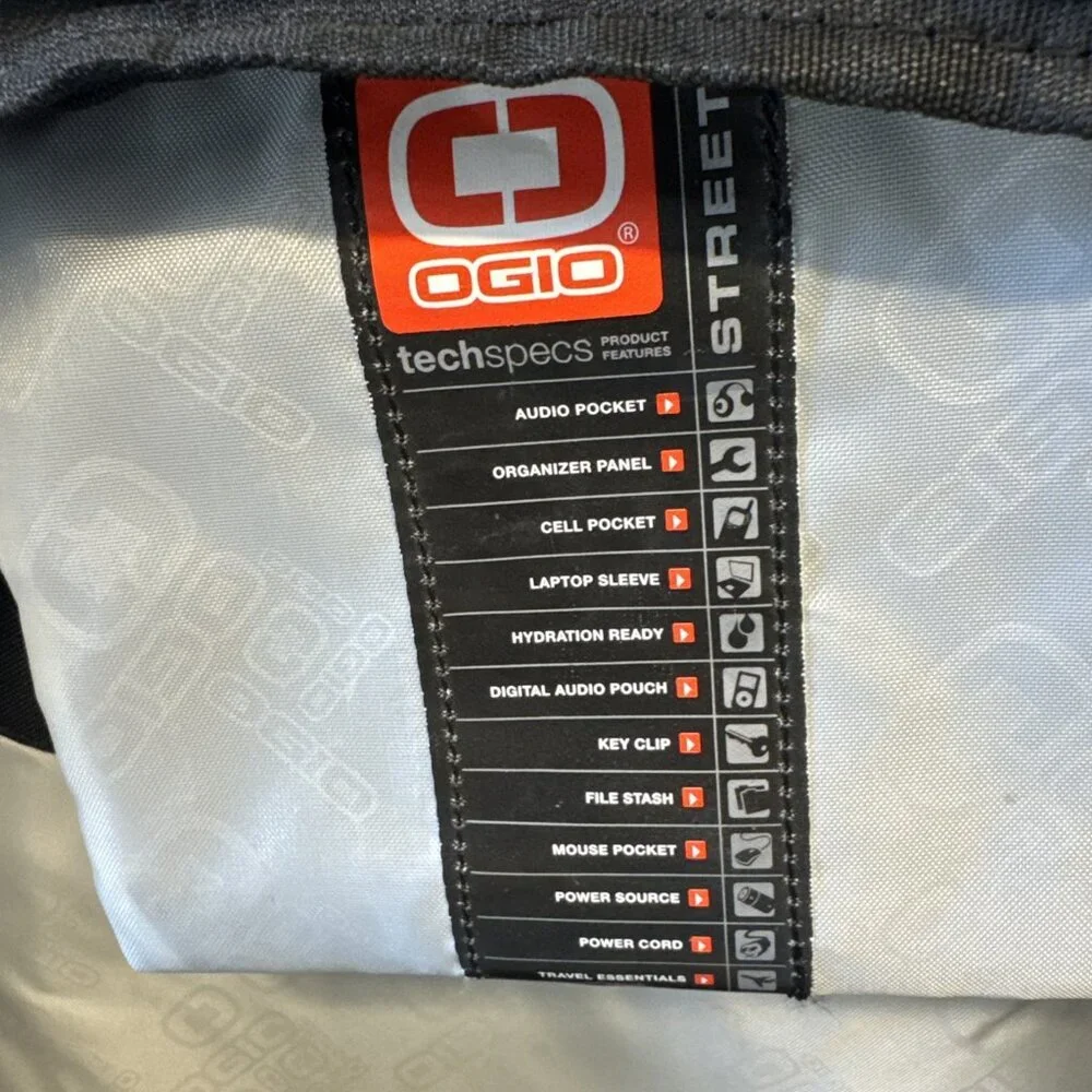 OGIO Metro Computer Laptop Backpack, Black Dot Fit‎ Embroidery
